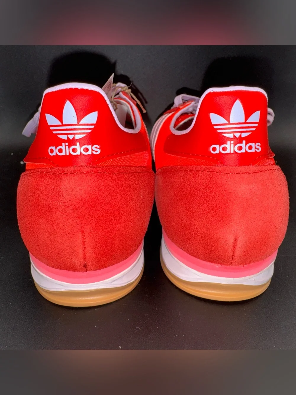 Adidas SL 72 OG Bright Red Lucid Pink White Women’s 9.5 / Men’s 8 JH7392 NWT